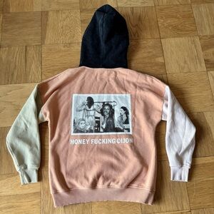 Honey Fucking Dijon Small Hoodie Colorblock Tina Paul